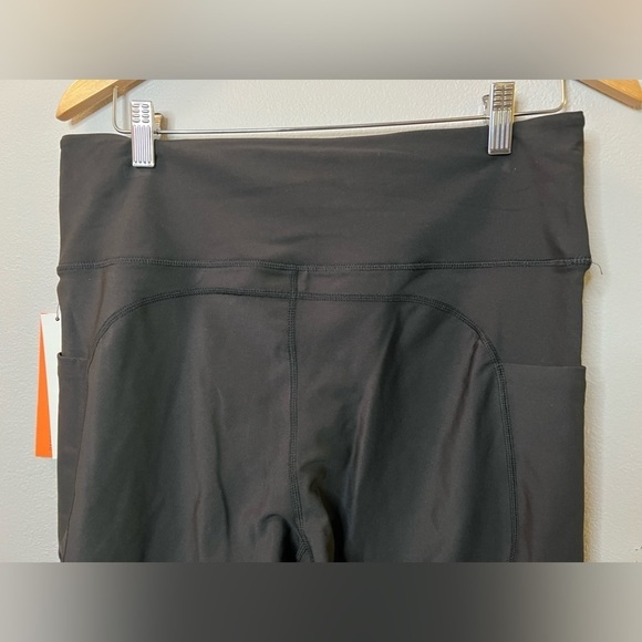 Aqua Athletic Black Leggings with Side Pockets and Mesh Leg Size XS-XL MSRP $68 - Picture 15 of 15